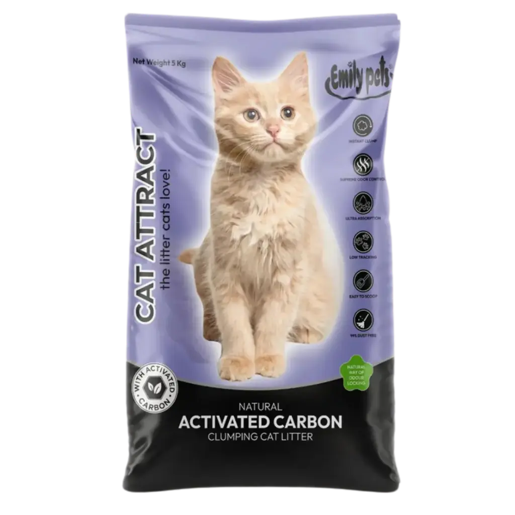 Emily Pets Clumping Cat Litter - Activated Carbon