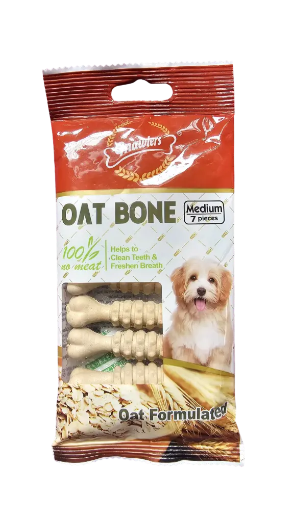 Gnawlers Oat Bone - Medium, 7 pieces
