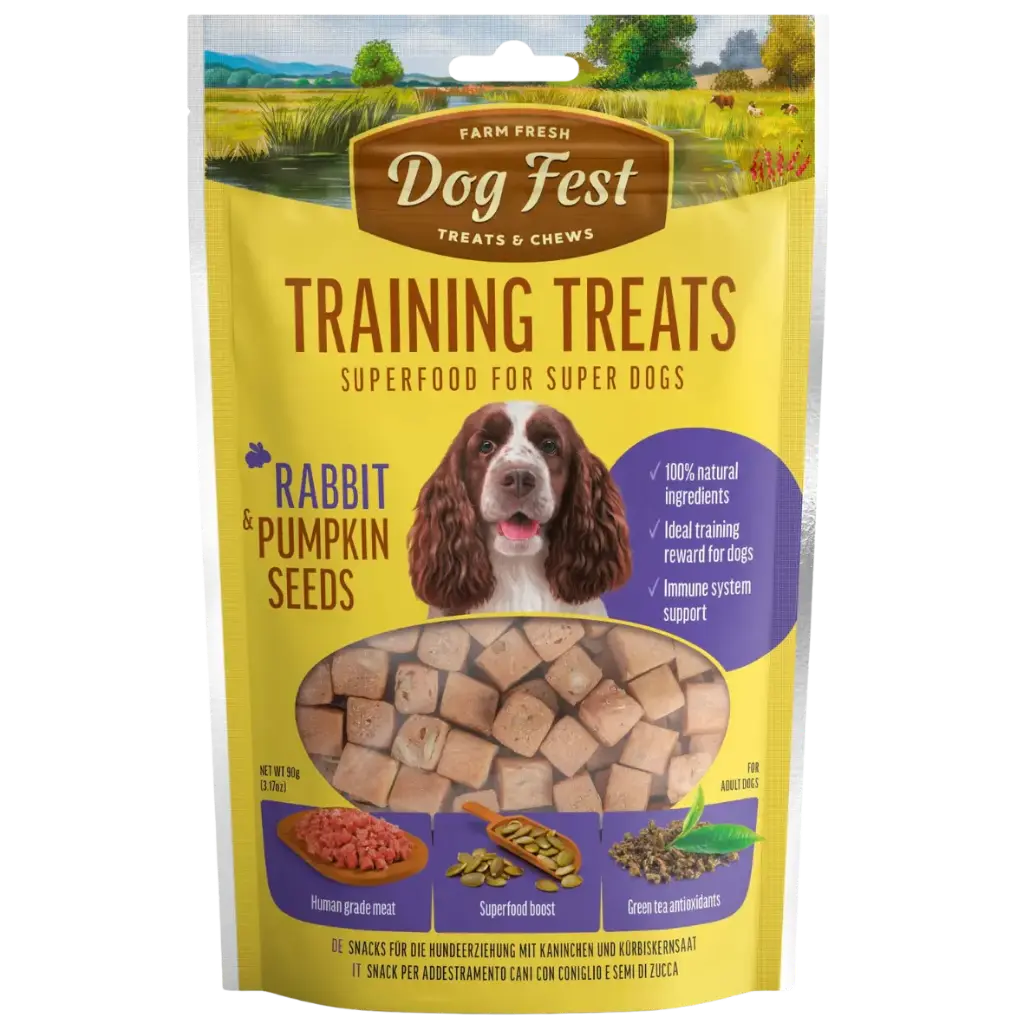Dogfest Training Treats Rabbit & Pumpkin Seeds