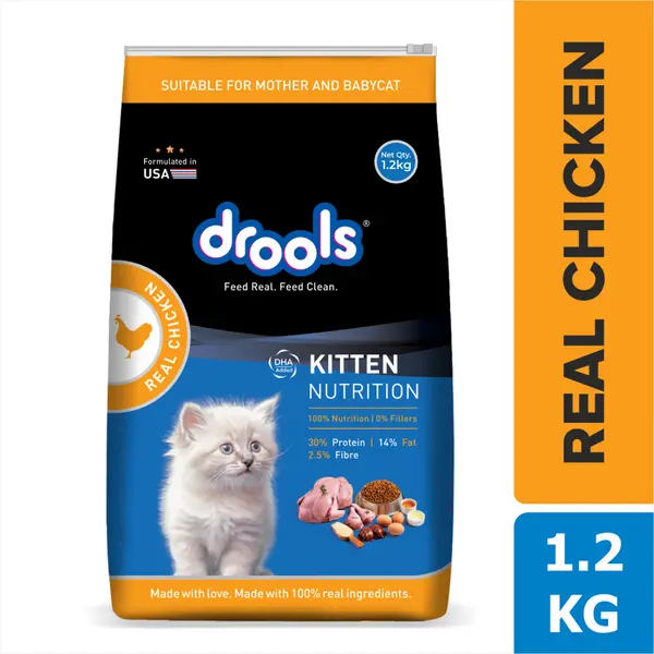Drools Kitten Dry Food, Chicken - 3 kg