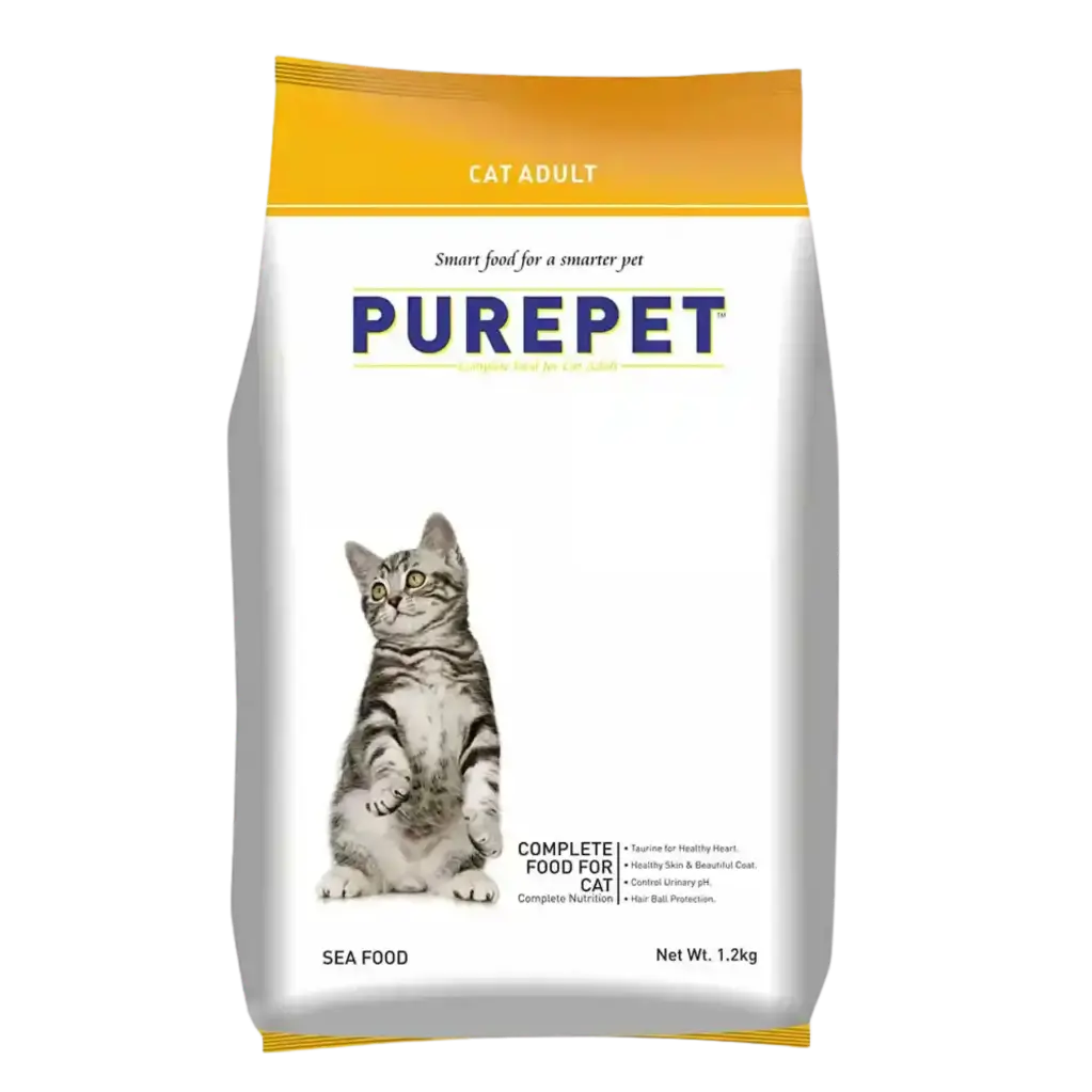 Purepet Adult Dry Cat Food - Sea Food 