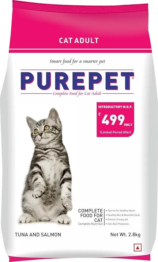 Purepet Adult Dry Cat Food - Tuna & Salmon  (6 kg)