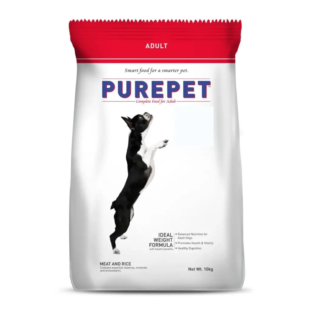 Purepet  Adult Dry Dog Food, Meat & Rice