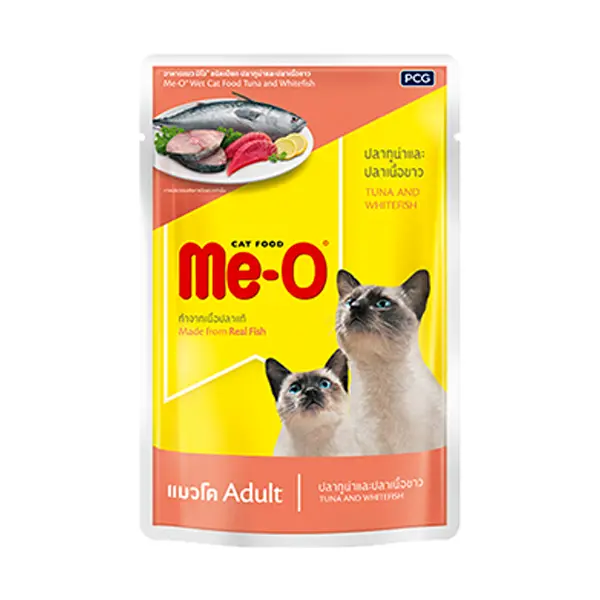 Meo Adult Cat Wet Food - Tuna with White Fish in Gravy