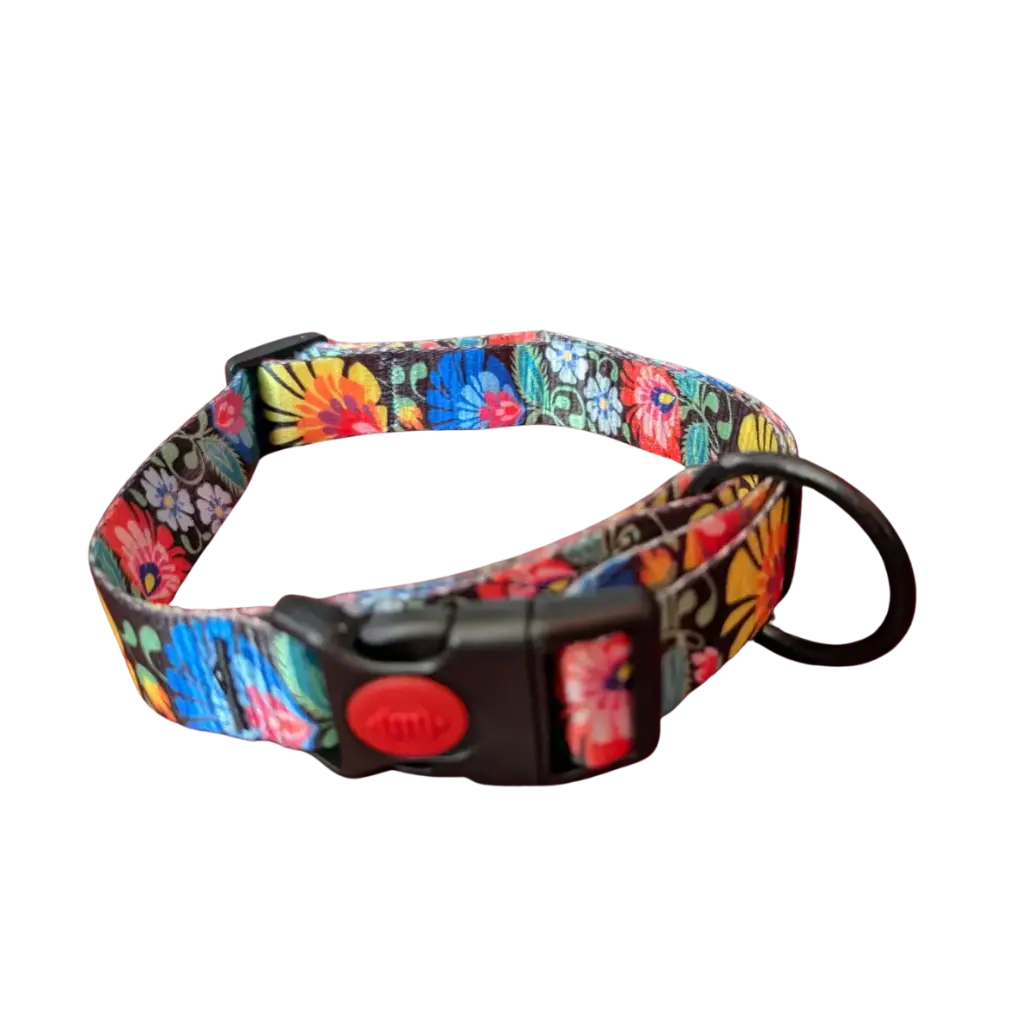 Satin Chic Collar - Floral Meadow (Small)