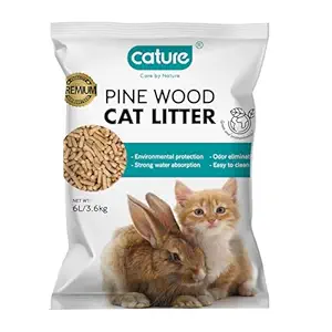 Cature Pine Wood Cat Litter  - 6L - MRP Rs 699, Our Price: Rs 550
