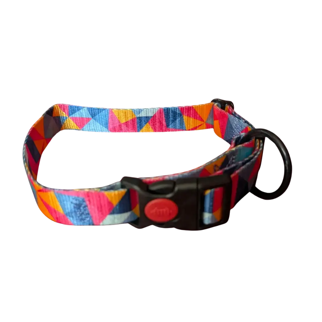 Satin Chic Collar - Vivid Peaks (Small)