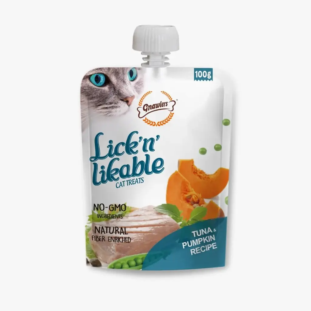 Gnawlers Lick N Lickable Tuna & Pumpkin