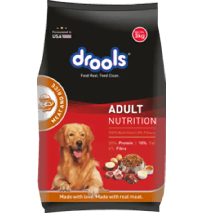 Drools Adult Nutrition Dry Dog Food, Meat & Rice
