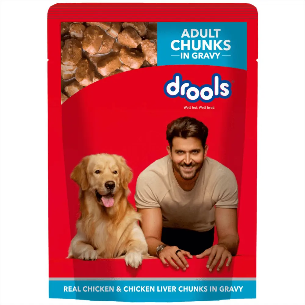Drools Adult Chunks in Gravy - Chicken & Liver (150g) x 6