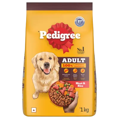 PEDIGREE® Adult Dry Dog Food, Meat & Rice 