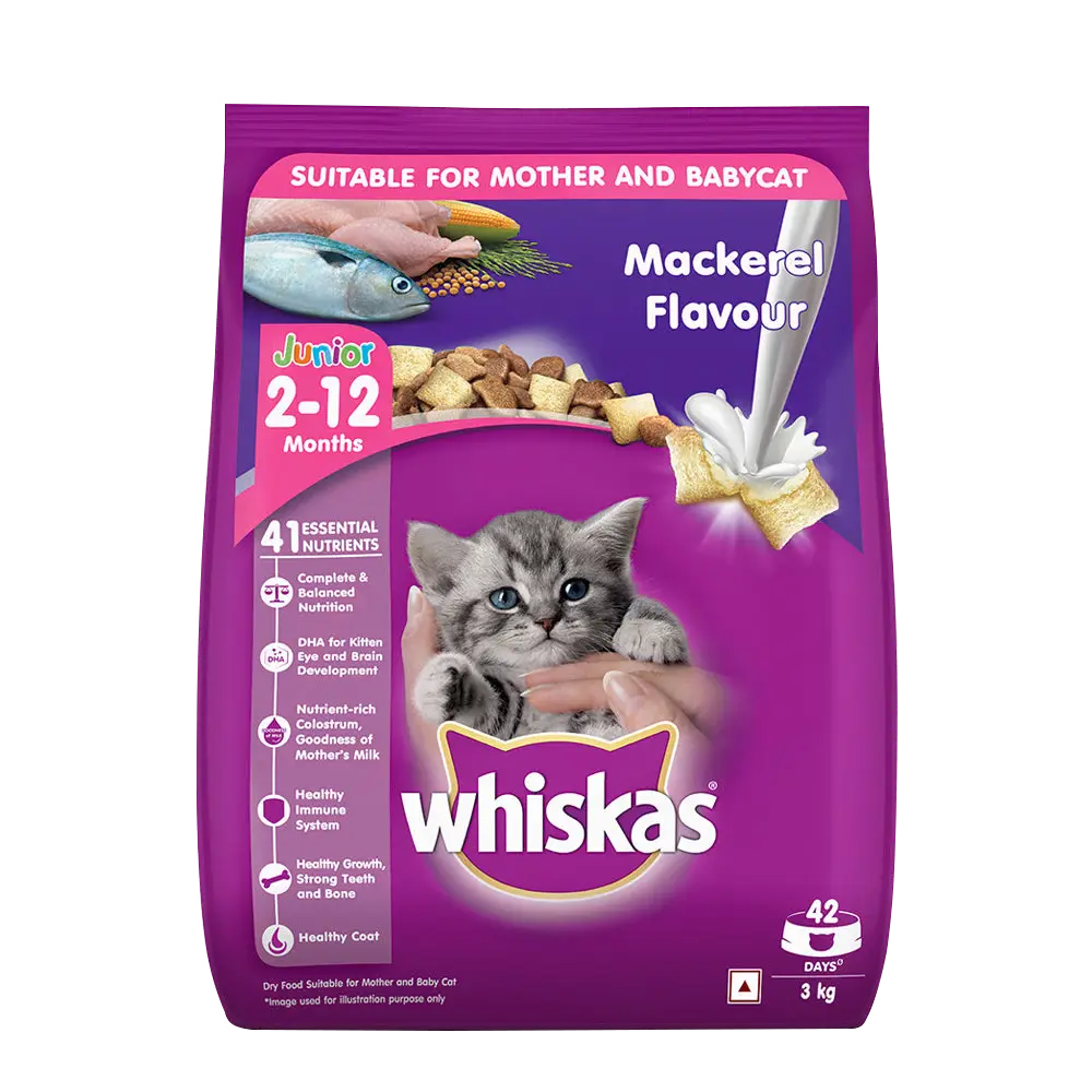 Whiskas® Kitten Dry Food, Mackerel 