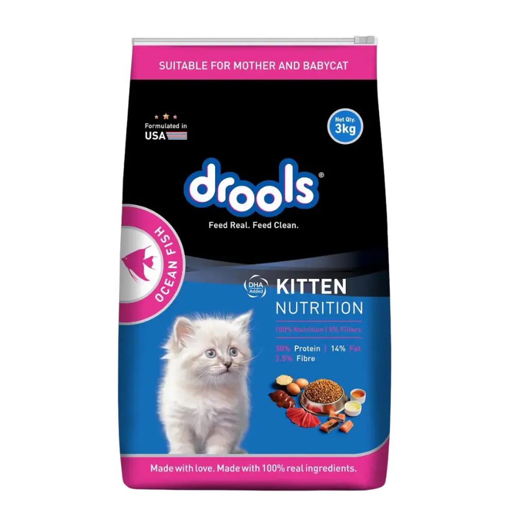 Drools Kitten Dry Food, Ocean Fish - 3 kg