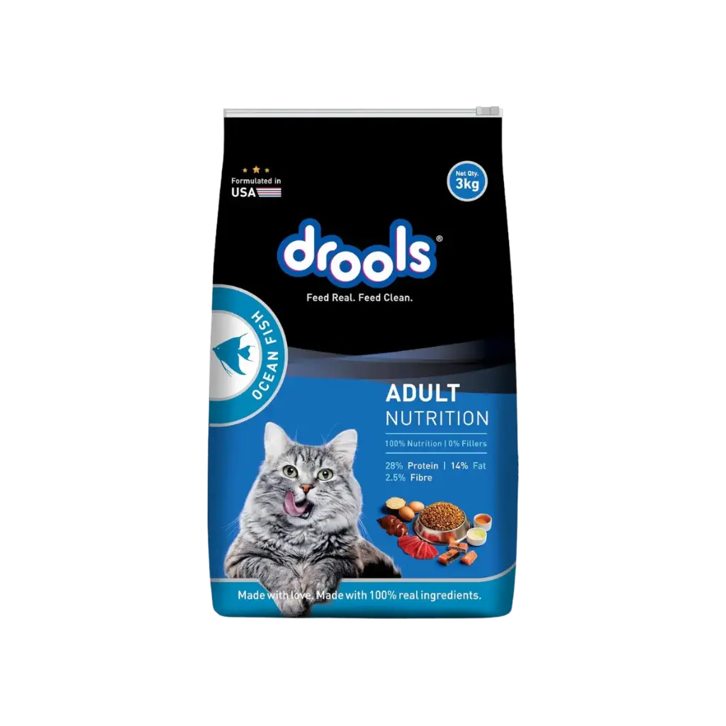 Drools Adult Dry Cat Food, Ocean Fish - 3 kg  