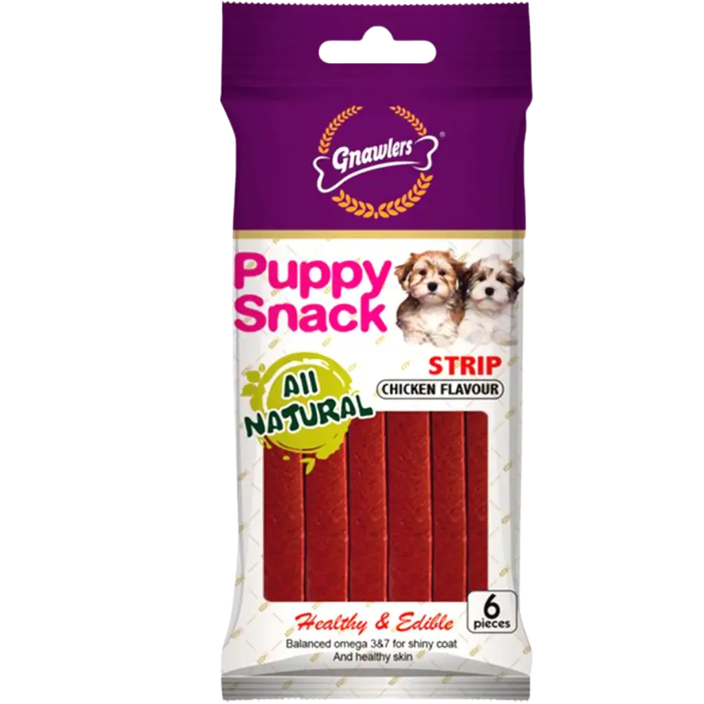 Gnawlers Puppy Snack Strip