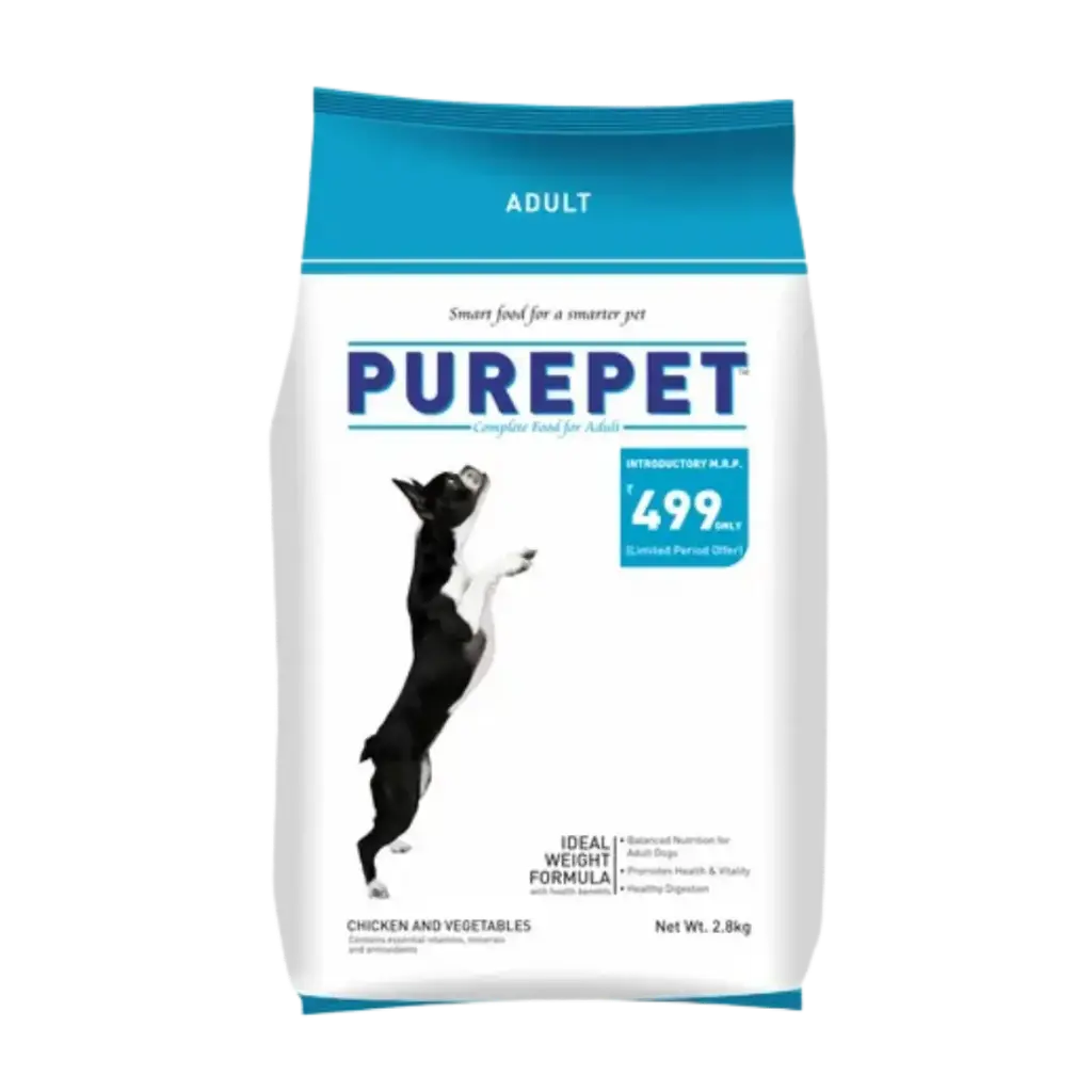 Purepet  Adult Dry Dog Food, Chicken & Veg (3 kg)