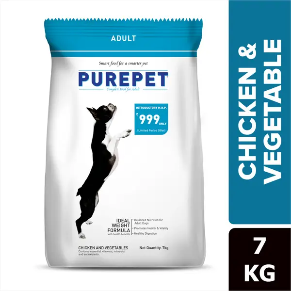 Purepet  Adult Dry Dog Food, Chicken & Veg
