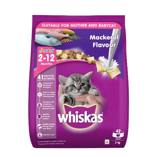 Whiskas® Kitten Dry Food, Mackerel 