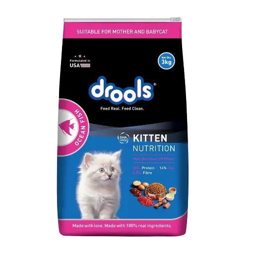 Drools Kitten Dry Food, Ocean Fish - 3 kg