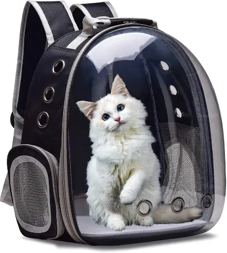 Astronaut Cat Carrying Bag - full window