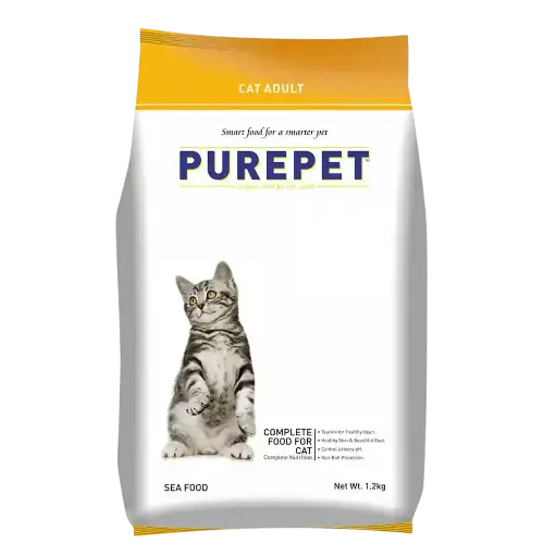 Purepet Adult Dry Cat Food - Sea Food 