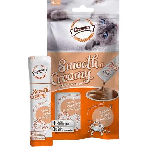 Gnawlers Creamy Cat Treats - Crab Flavour