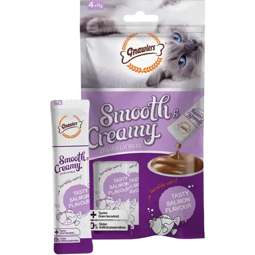 Gnawlers Creamy Cat Treats - Salmon Flavour
