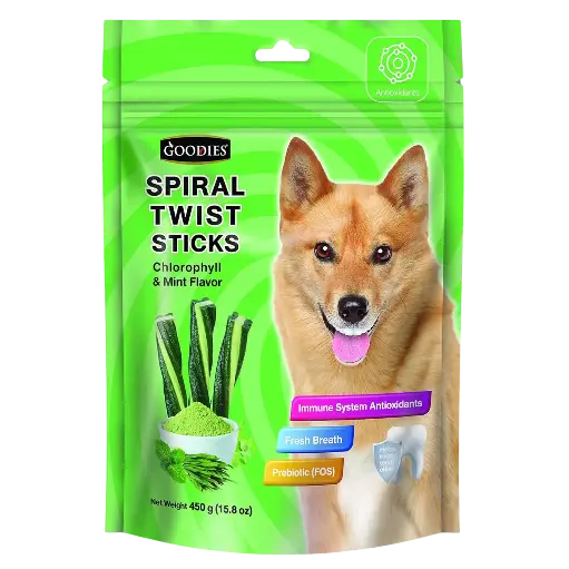 Goodies Spiral Twist Snacks - Chlorophyll & Mint