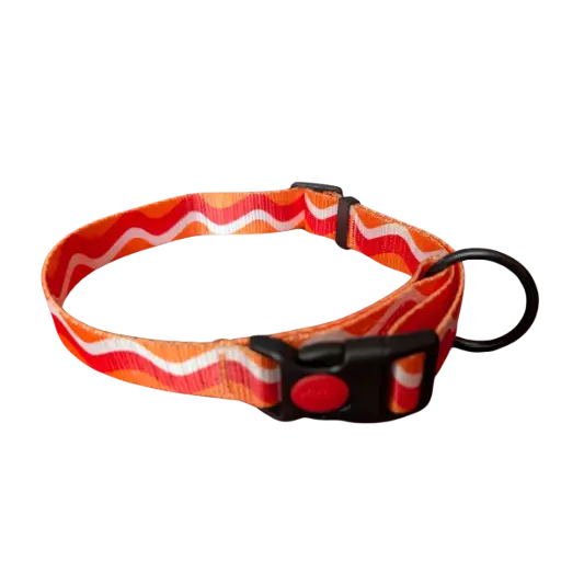 Satin Chic Collar - Sunset Waves