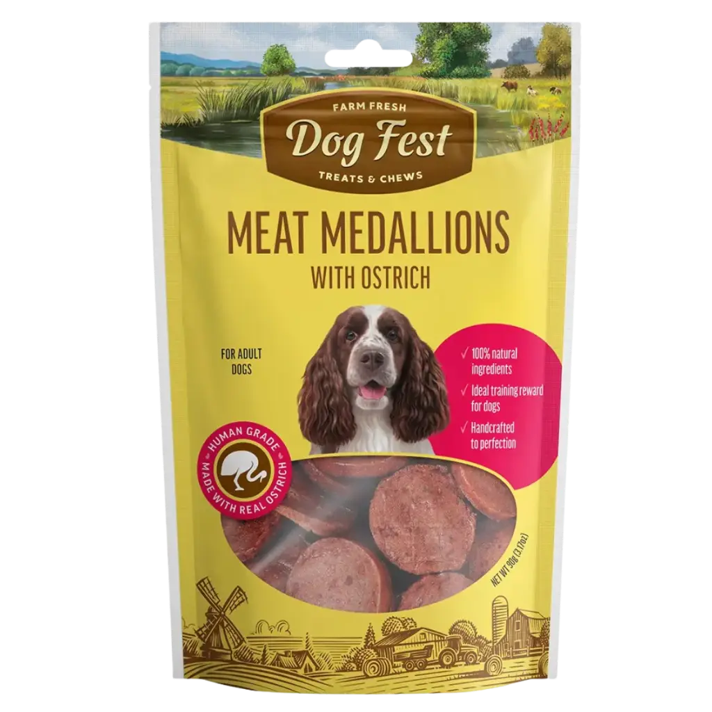 Dogfest Medallions with Ostrich