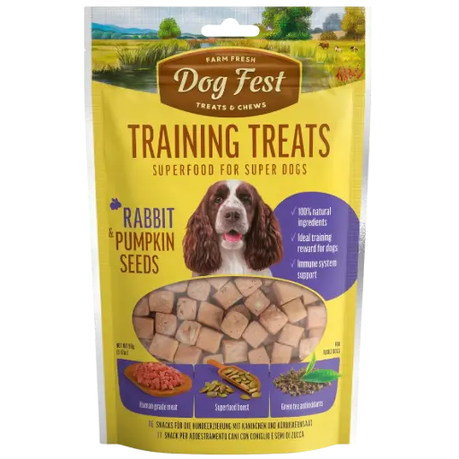 Dogfest Training Treats Rabbit & Pumpkin Seeds