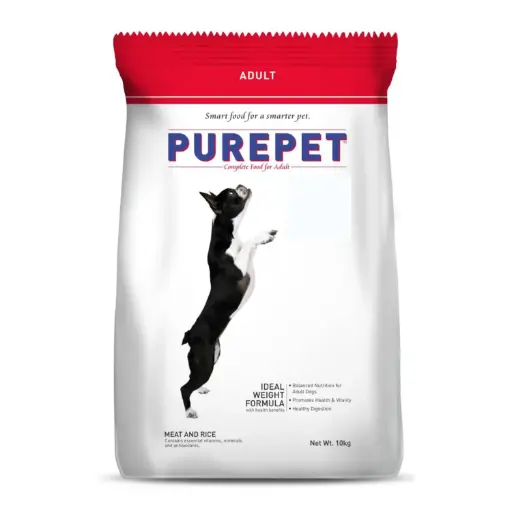 Purepet  Adult Dry Dog Food, Meat & Rice