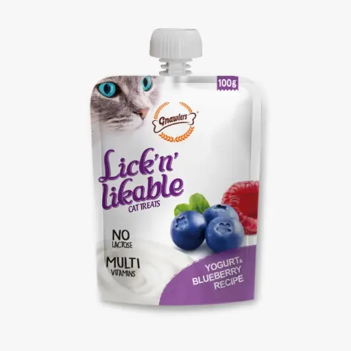 Gnawlers Lick N Lickable Yogurt & Blueberry